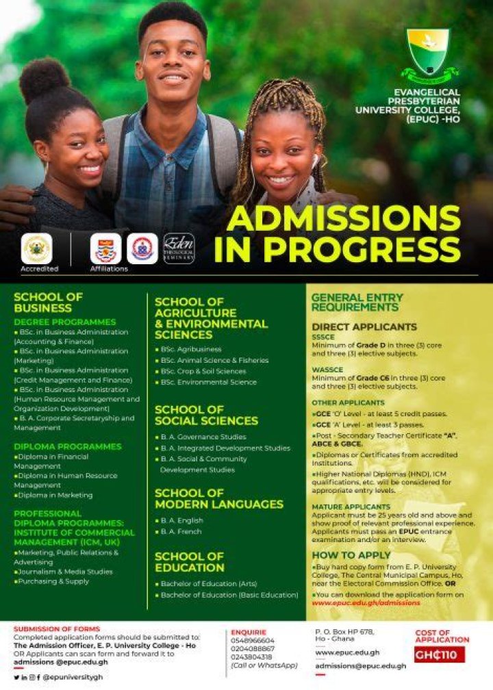 New: EPUC Admission Forms 2022/2023