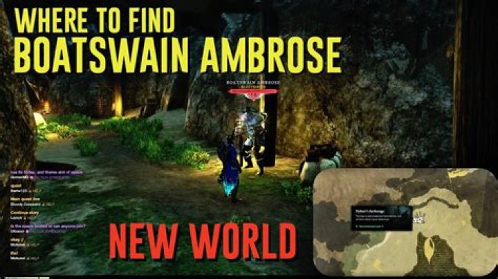 New World: Where to Find Boatswain Ambrose