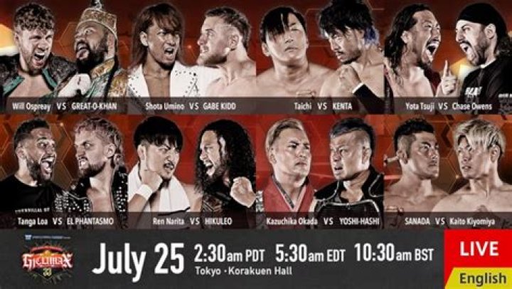 	NJPW reveals the entrants for the 2023 G1 Climax Tournament	