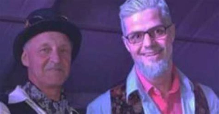 Outrage as prankster wins fancy dress contest dressed as convicted paedo Rolf Harris — while holding poster saying 'I touch kids' and 'I love Jimmy Savile'