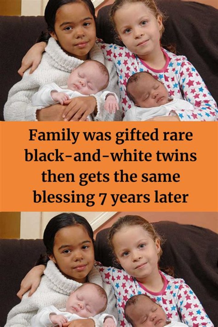 Parents Blessed With Rare Black and White Twins, 7 Years Later They Are Gifted Again With the Same Blessing.