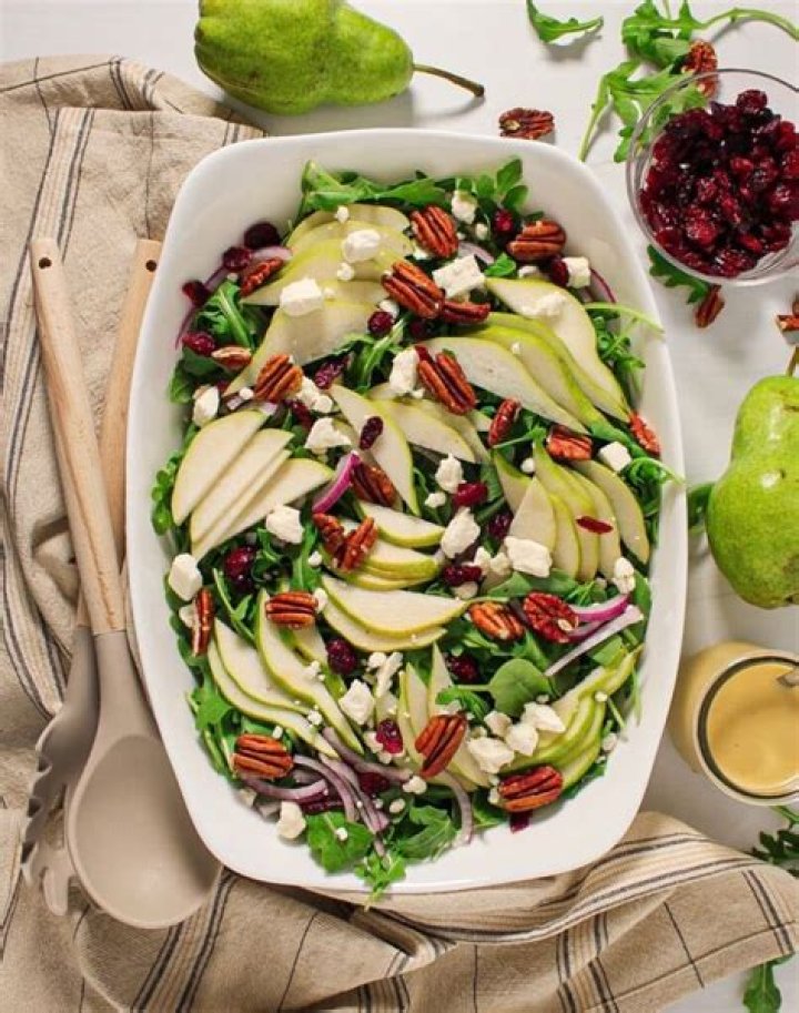 Peach, Arugula, And Pecan Salad