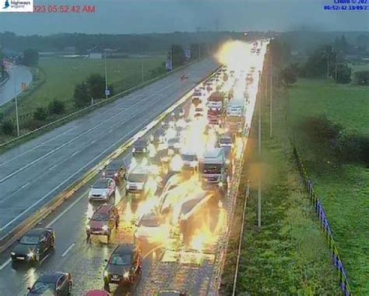 Pedestrian killed in horror crash on M62 as man arrested for causing death by dangerous driving