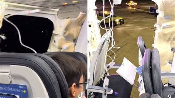 Plane window ripped out mid-air with phones sucked from aircraft and child's shirt torn off on Alaska Airlines flight