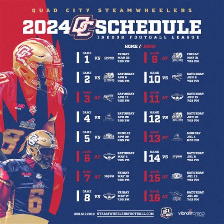 Quad City Steamwheelers release 2024 schedule