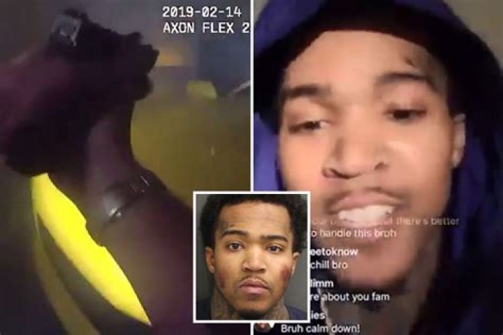 Rapper livestreams shootout with cops on Instagram telling followers 'I'll take one for the team'