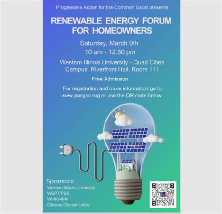 Renewable energy forum set in Moline