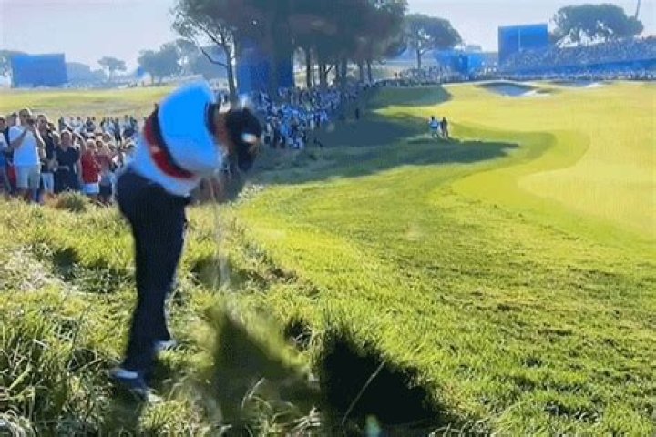 Ryder Cup 'cheating' storm as clip shows USA’s Justin Thomas clearly kick his own ball