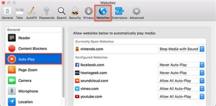 Safari now disables auto-playing videos. here’s how to allow them for certain sites