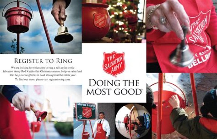 Salvation Army bell ringing donations matched