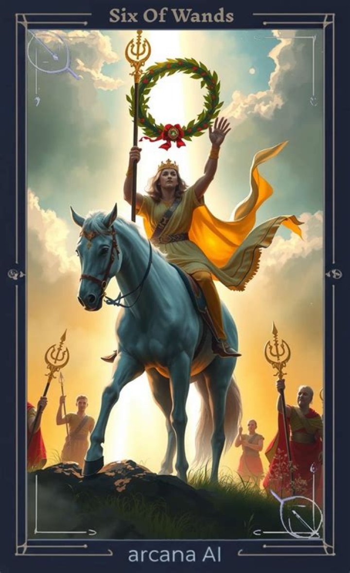Six of Wands - The Suit of Wands Minor Arcana Cards and Meaning