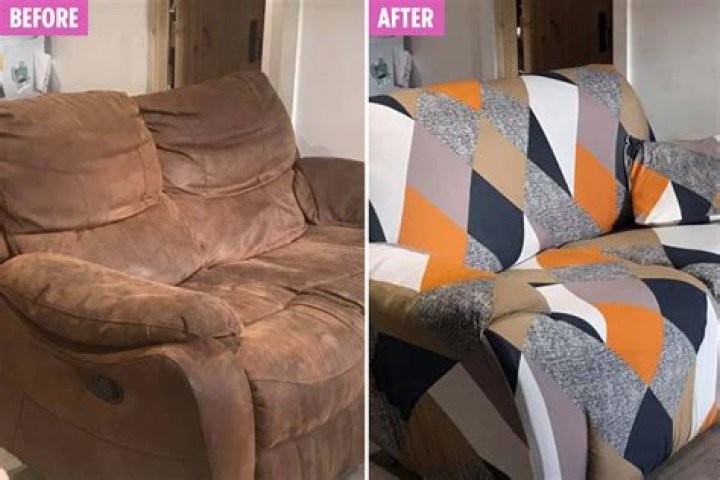Skint mum who hated her ‘gross’ brown sofa transforms it with trendy £26 covers from eBay – The Sun