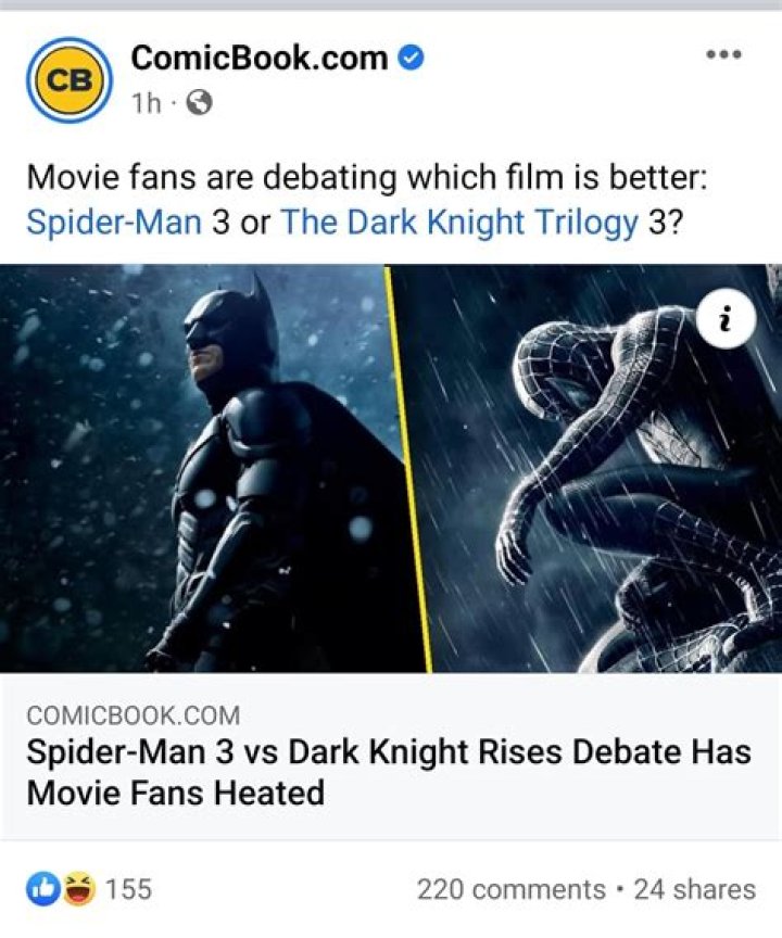 Spider-Man 3 vs Dark Knight Rises Debate Has Movie Fans Heated