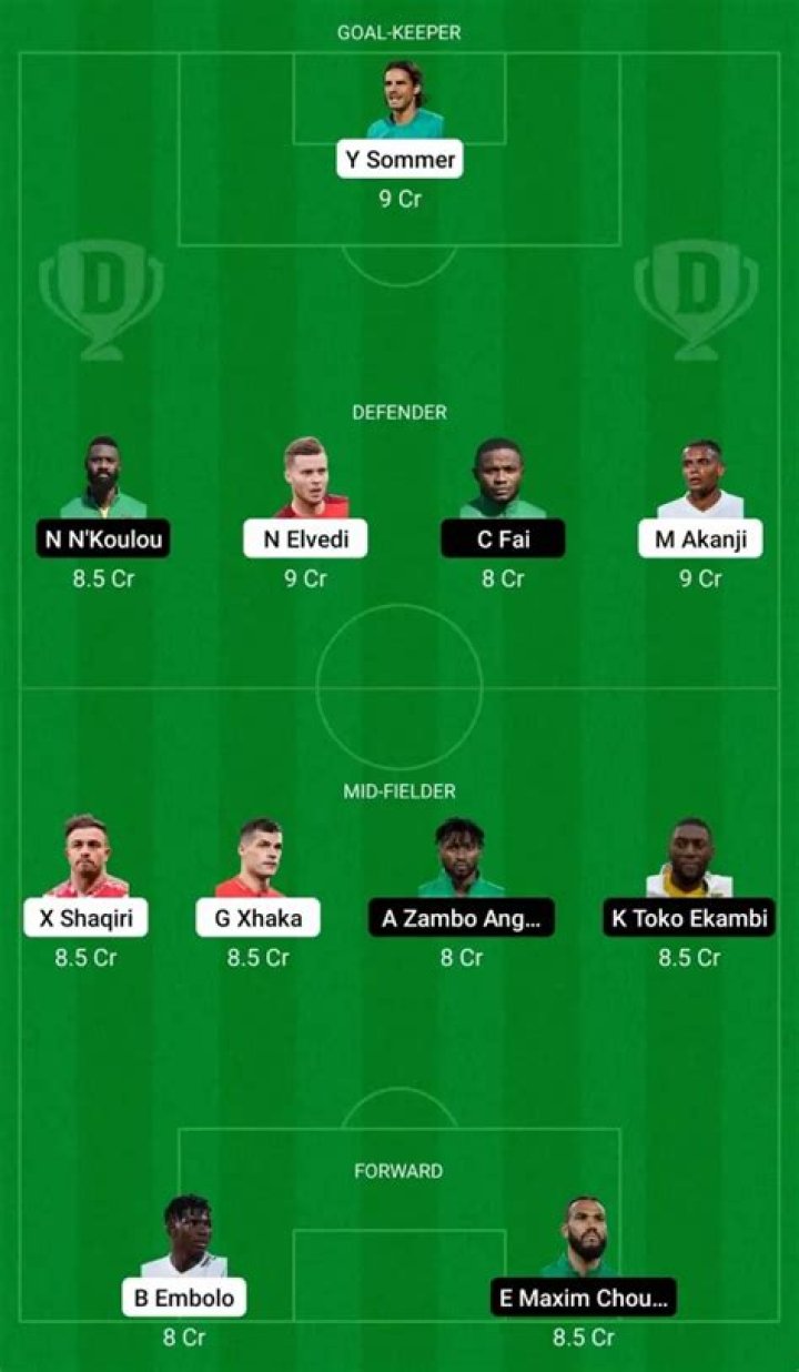 SUI vs CMR: Dream11 Prediction, Captain & Vice-Captain, Preview, H2H, Odds, Probable11, Team News and other details- FIFA World Cup 2022