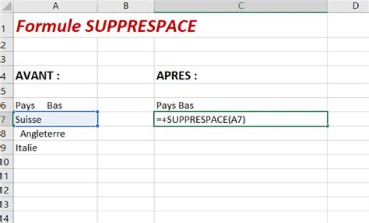 SUPPRESPACE ne fonctionne pas ? Pourquoi + solution