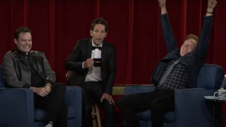 The Amazing Paul Rudd Pulls off Mac and Me Video Prank on Conan's Podcast