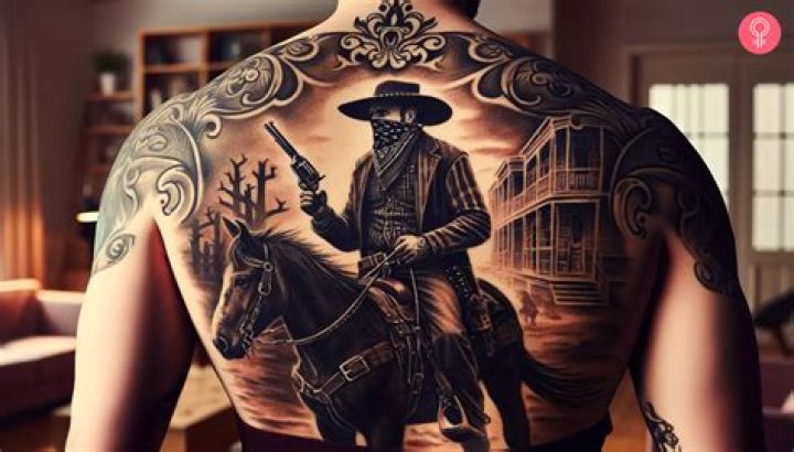 The Best 25 Cowboy Tattoos For Men in 2024