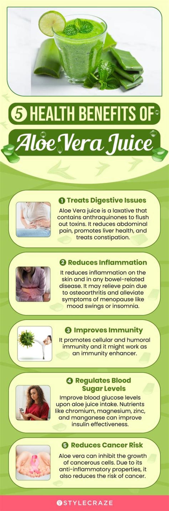 The Top 5 Health Benefits of Aloe Vera Juice