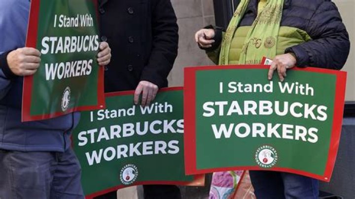 Thousands of Starbucks workers go on a one-day strike on one of the chain’s busiest days of year