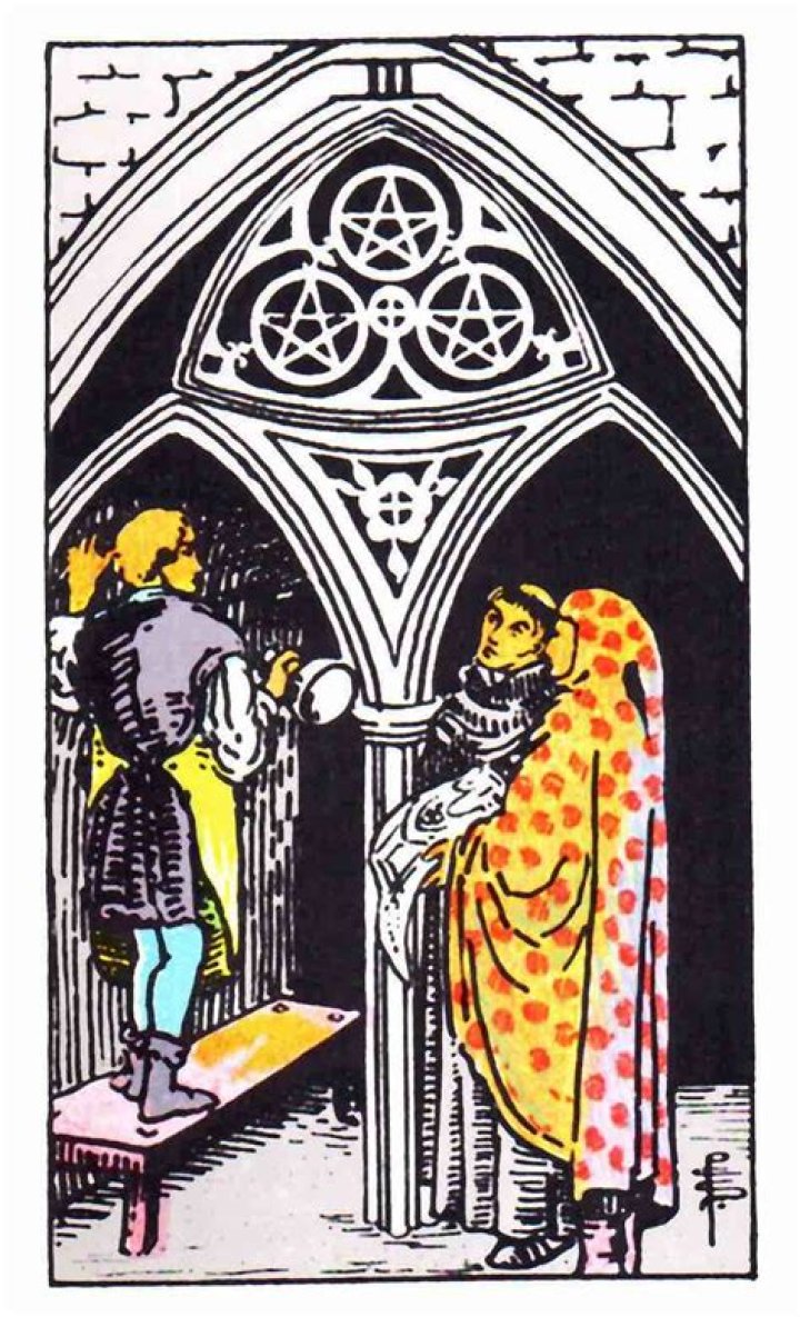 Three of Pentacles Tarot Card Meaning
