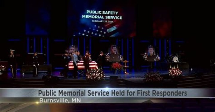 Three slain Minnesota first responders are honored as heroes who made the ultimate sacrifice