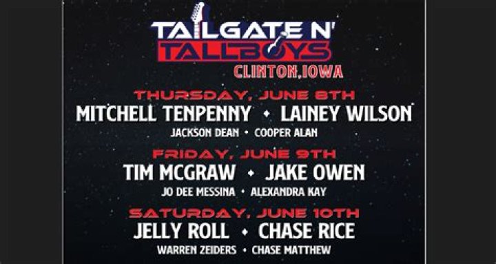Tim McGraw and Jake Owen to play new Clinton festival