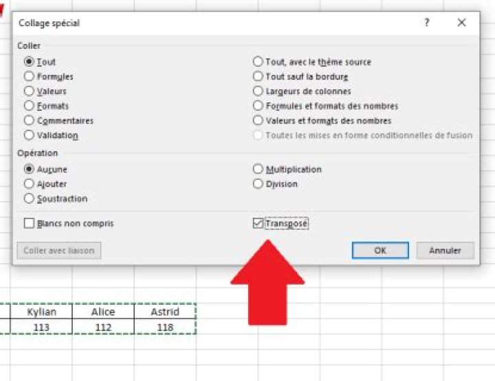 Transformer un tableau Excel vertical en horizontal : astuce