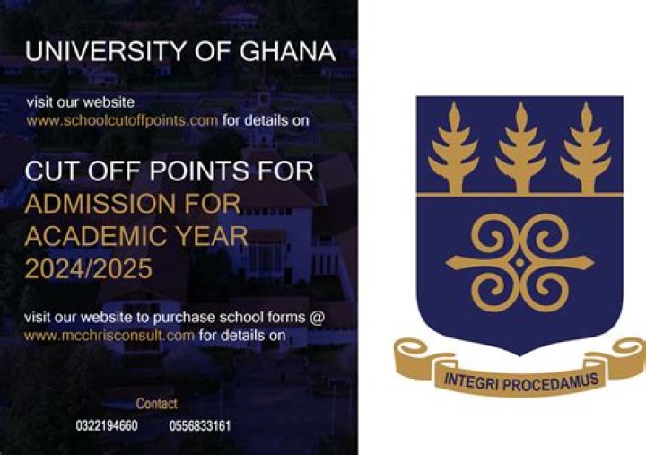 UG Legon Courses & Cut Off Points February 2024