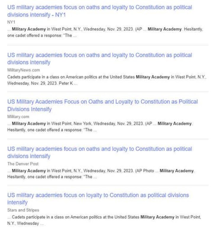US military academies focus on oaths and loyalty to Constitution as political divisions intensify