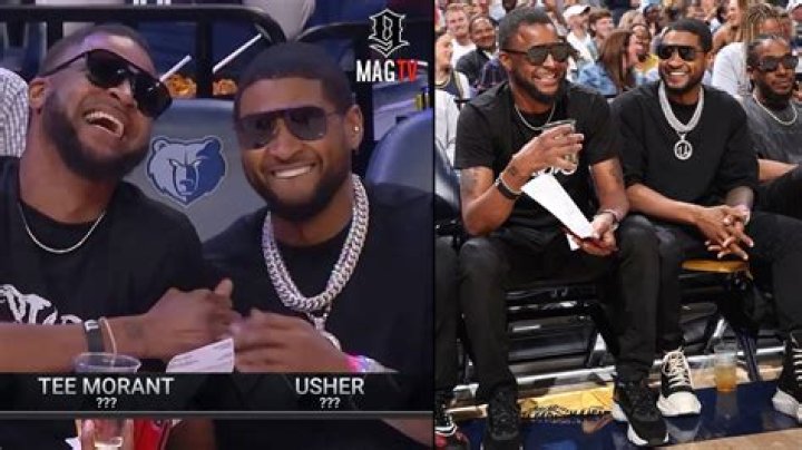 Usher looks so much like Ja Morant's dad Tee that everyone is asking if they're related