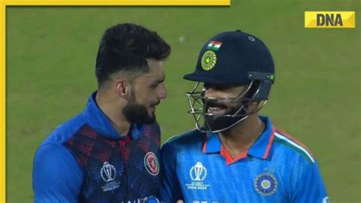 Virat Kohli, Naveen-ul-Haq settle their differences, shake hands and hug it out during IND vs AFG game