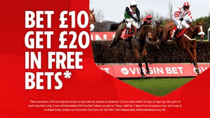 Virgin Bet bonus: Claim £20 in free bets when you bet £10 on racing