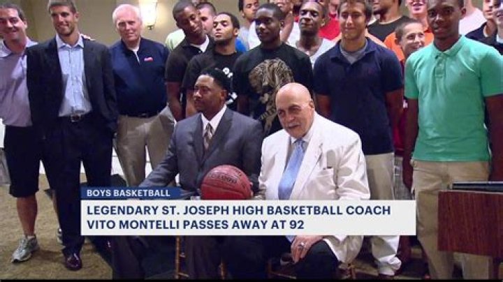 Vito Montelli Obituary, St. Joseph boys basketball coaching legend has died