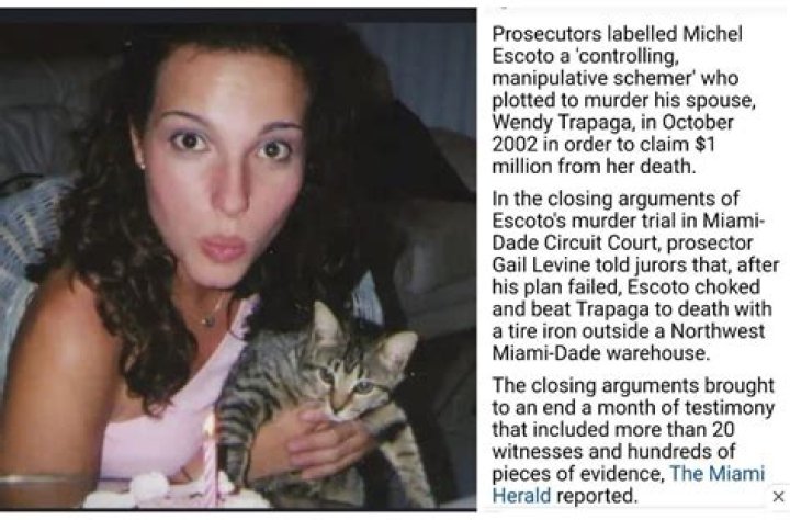 Wendy Trapaga: Murder Case Is Explained In South Beach