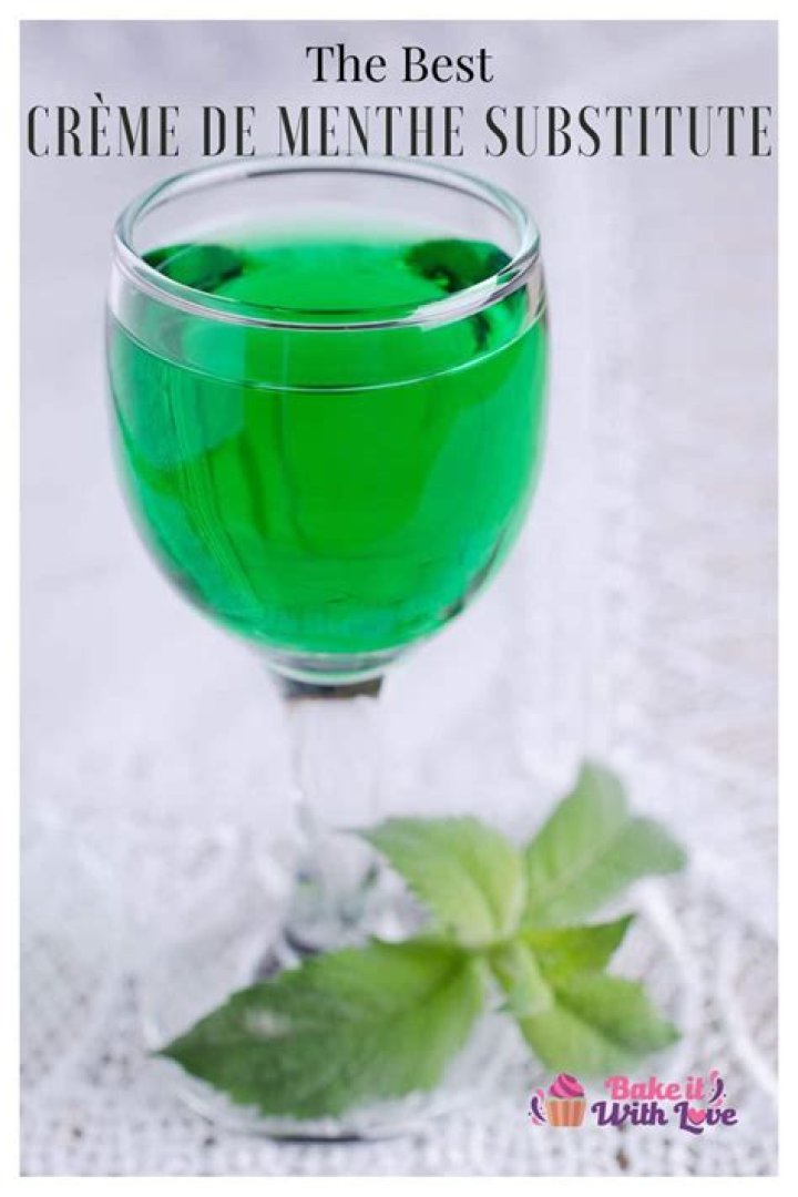 What can I substitute for crème de menthe?