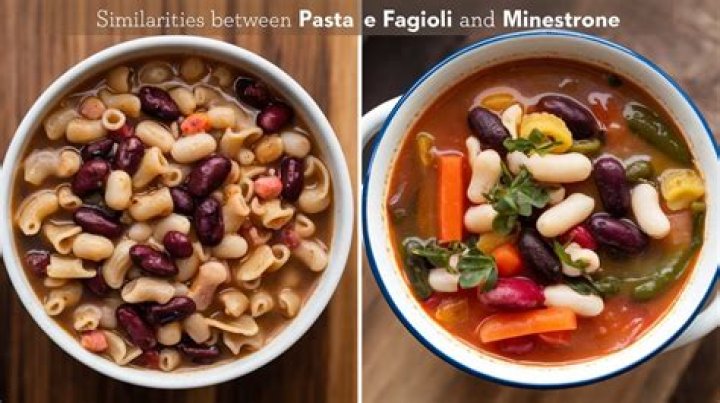 What’s the difference between minestrone and pasta fagioli?