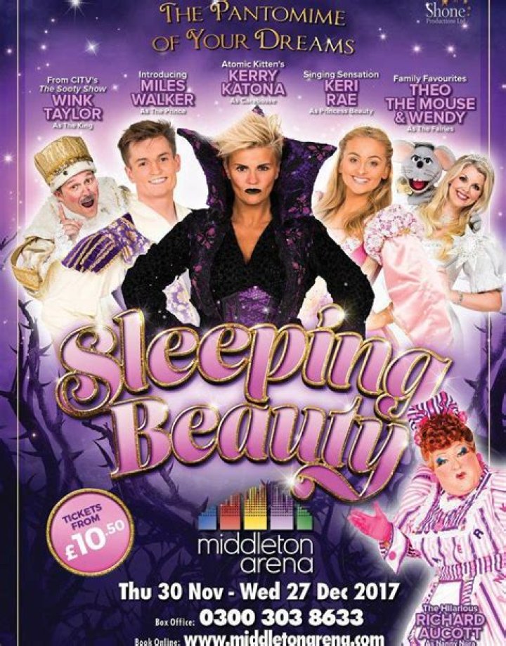 When is Sleeping Beauty at Middleton Arena? 2017 pantomime starring Kerry Katona - dates, venue and tickets