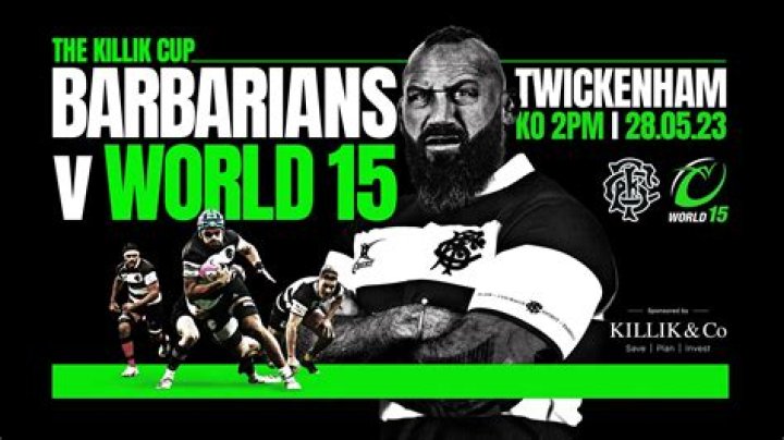 World XV v Barbarians: Kick-off time, TV details and live stream