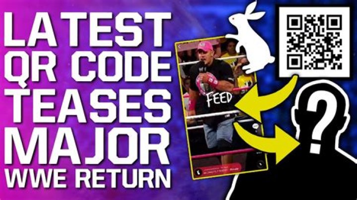 WWE Snuck a White Rabbit QR Code Into Its 